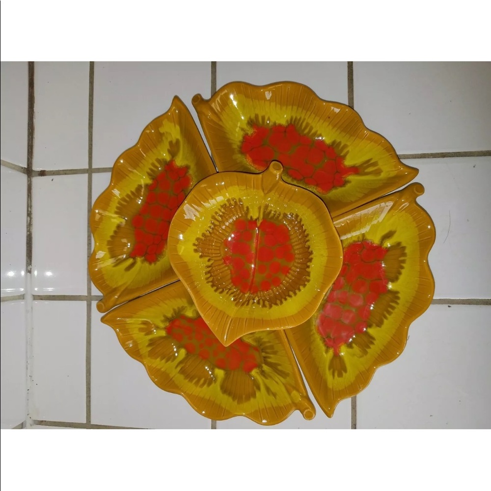 California Pottery Lazy Susan USA RL70